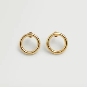 Embossed hoop earrings