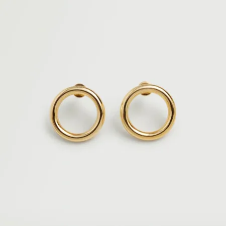 Embossed hoop earrings